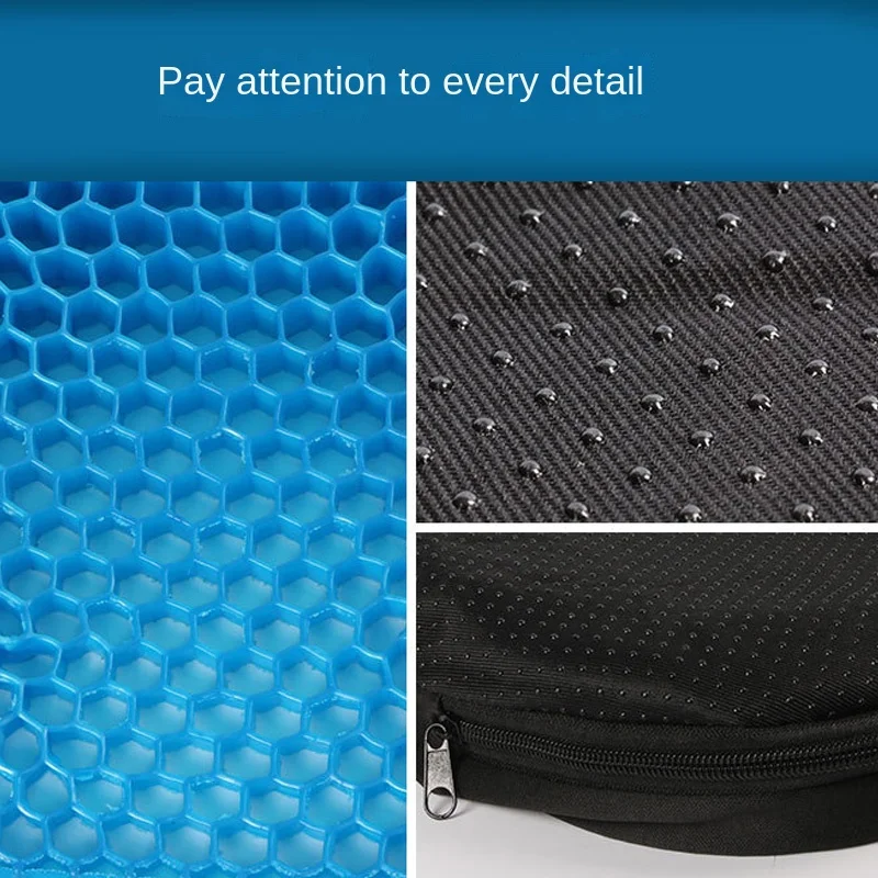 Car Gel Seat Cushion 3D Honeycomb Cool Breathable Cool Seat Cushion Car Home Office Chair Seat Cushion Car Upholstery