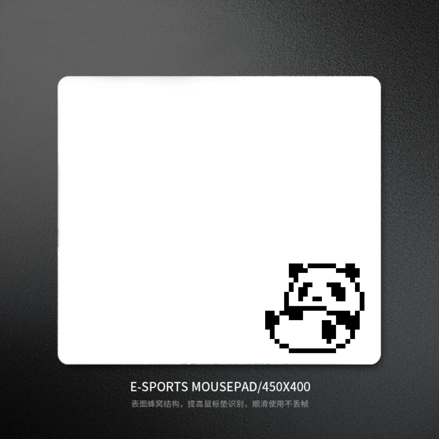 Panda Pixel Glass Mousepad Sora Game Mouse Pad Customized Pattern Tempered Smooth Gaming Desk Mat Fps Esports Office Gaming