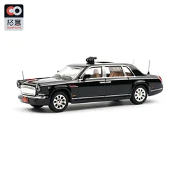 XCARTOYS Diecast alloy car model 1/64 Hongqi CA7600J 2015 Review car simulation car model collection presents for children.