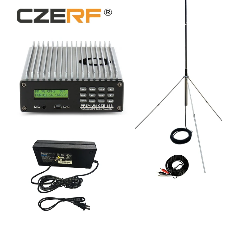 

CZE-15B 15W 15Watt Stereo PLL Professiional Drive in Cinema FM Transmitter
