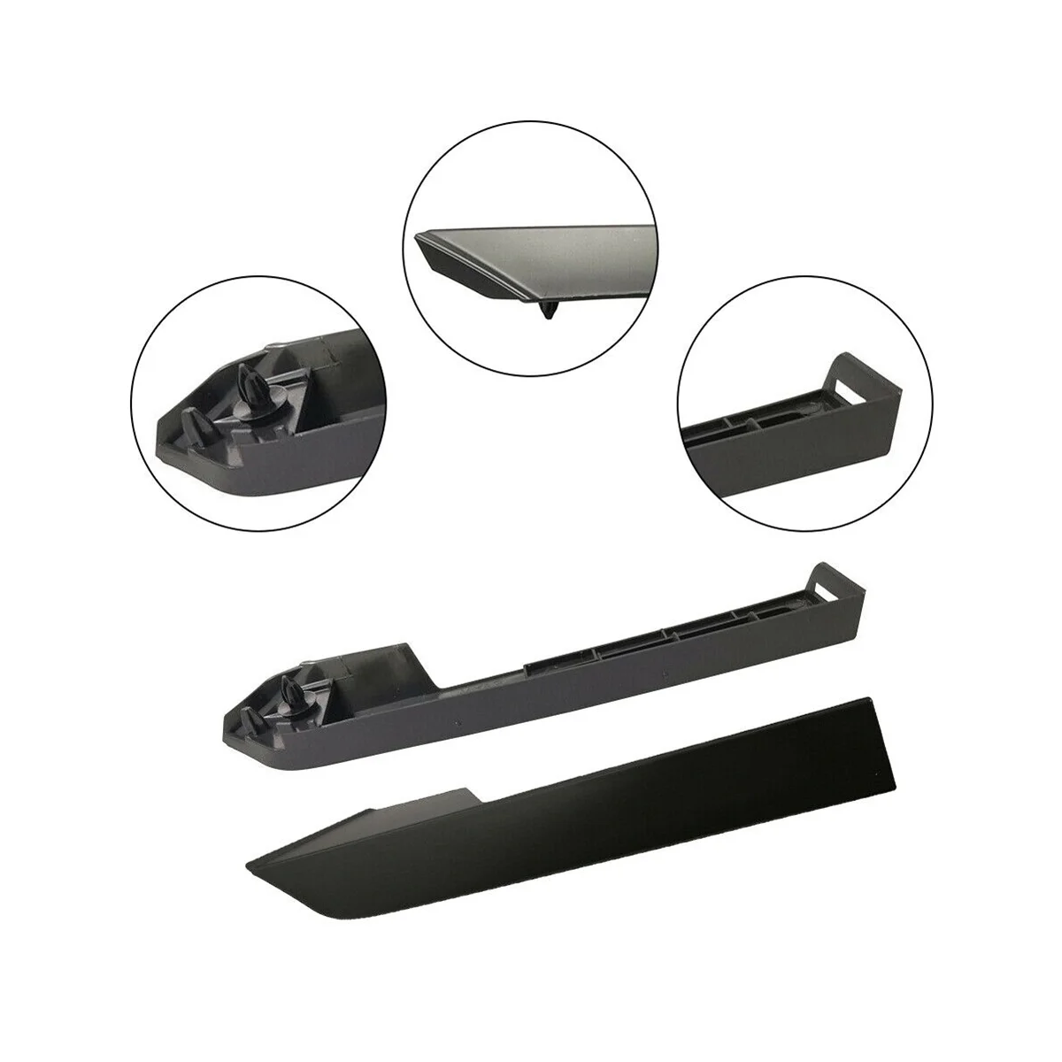 1 paio di strisce Decorative per paraurti auto per TOYOTA TACOMA 2.7L 4.0L 2012-2015 paraurti nero Trim 52503-04900 52502-04900