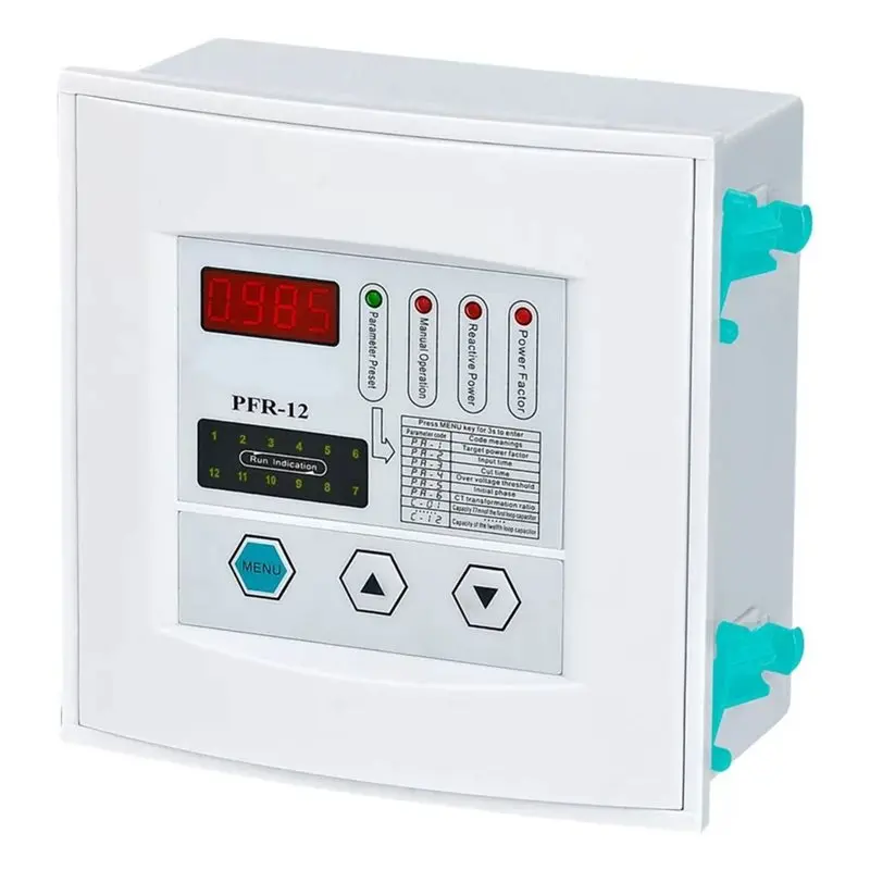 B23B PFR-12 Solid State Relay 12 Steps Power Factor Controller Correction For 380VAC 50/60Hz Systems