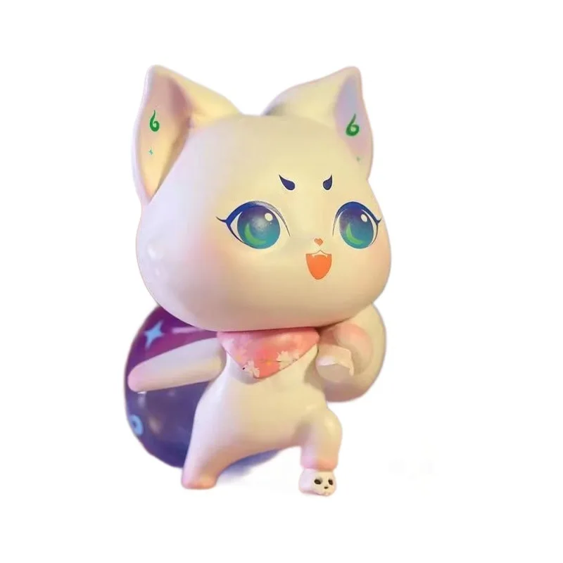 限定版 コリモンスタータウン サクラシリーズ コレクタブル アクションフィギュア キュートな小さなキツネの精霊 ブラインドボックス 手作りアートワーク おもちゃ