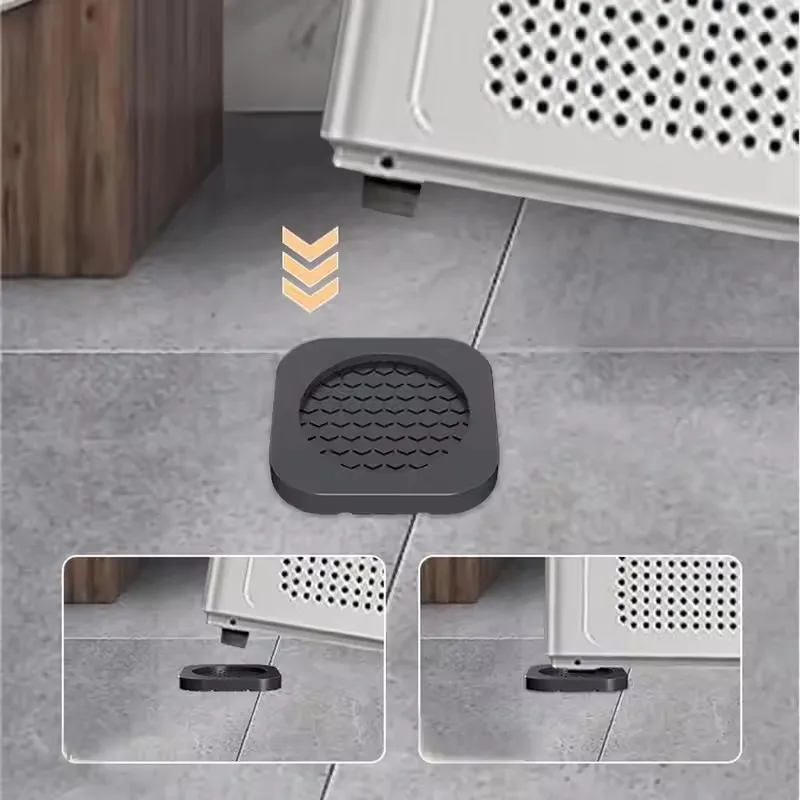 4Pcs Anti Vibration Feet Pads Washing Machine Refrigerator Furniture Universal Mute Rubber Anti Slip Cushioning Foot Pads view 5