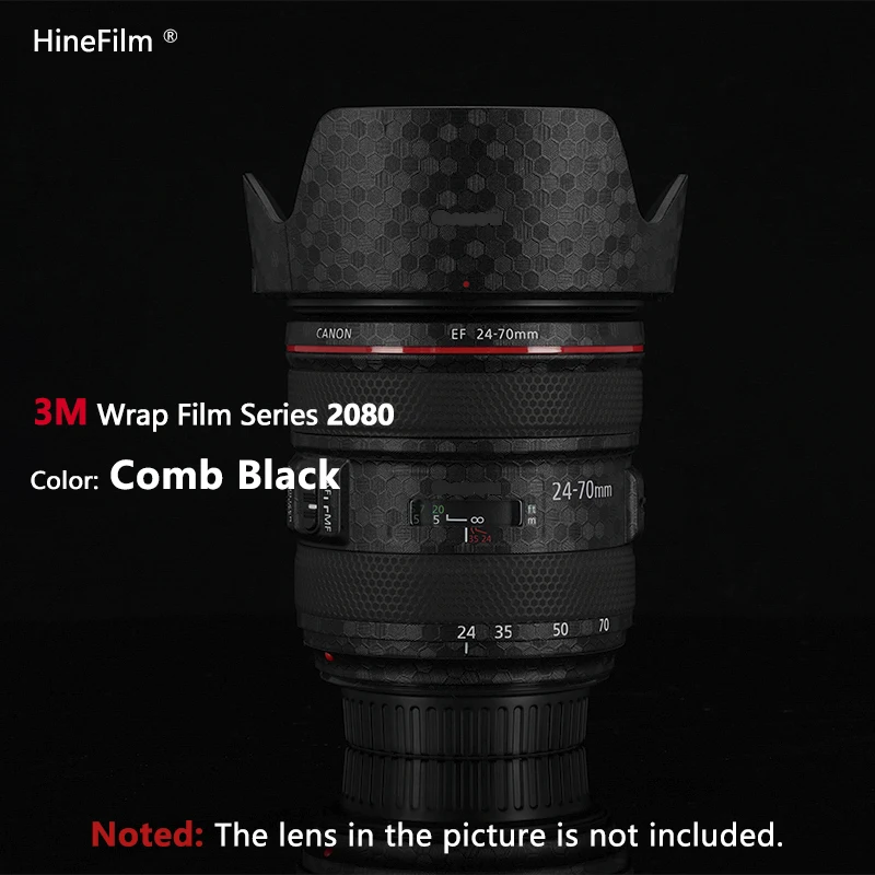 Hinefilm Skin for Canon EF24-70F4 Lens Decal Skin for Canon EF 24-70mm f/4L IS USM Lens Wrap Cover 24-70 F4 Lens Sticker 2470