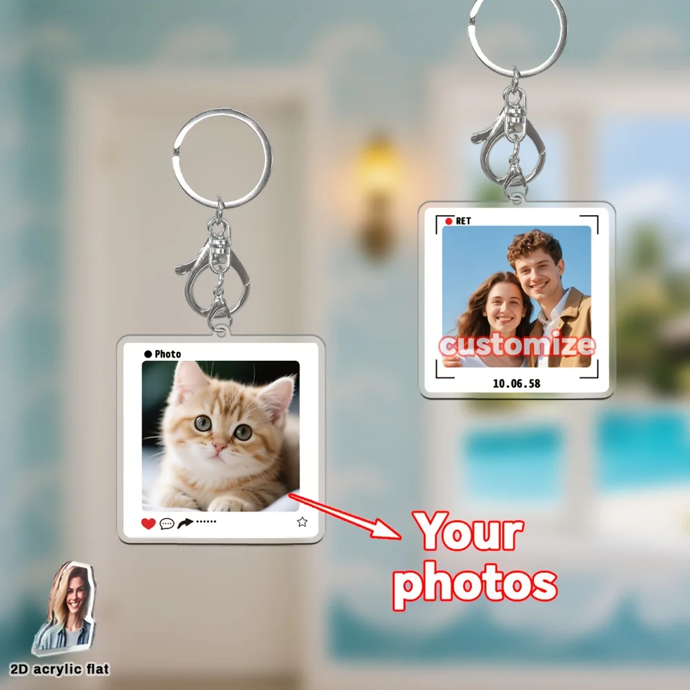 1pc/3pcsCustom Keychain for Men and Women Universal, Key Bag Pendant, Halloween, Christmas Gift Pendant Hanging Ornaments. High-
