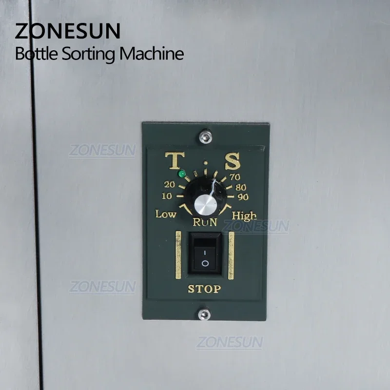 ZONESUN ZS-SP600Z Автоматическая вращающаяся круглая пластиковая банка для бутылок, сортировочная машина с поворотным столом для производственной линии