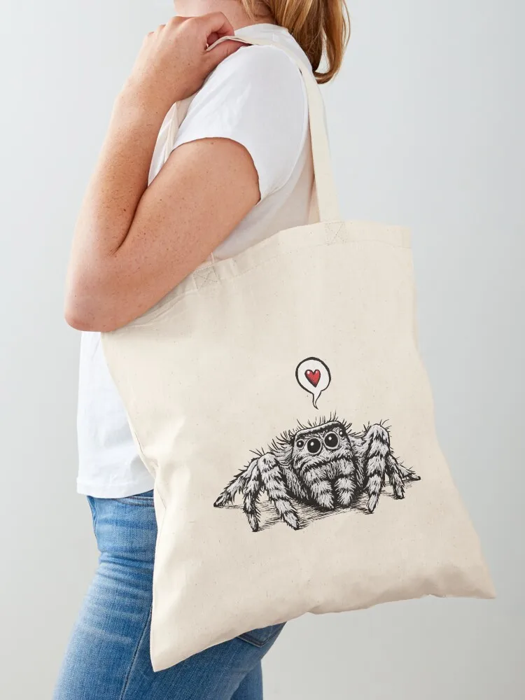 

Spider Love Tote Bag shopping bags foldable large size bags reusable grocery bags