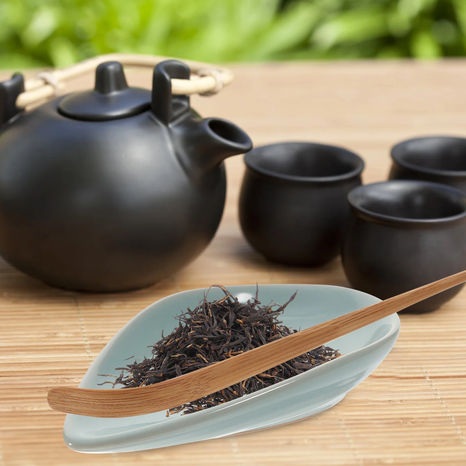 

1 комплект портативной керамической ложки для чая, гладкая для кофейных зерен, принадлежности для выпечки