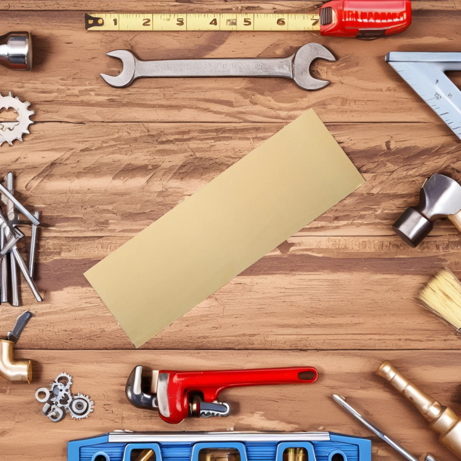 

Brass Sheet Architectural Use Heavy-Duty Brass Plate for Construction Repair Fixtures Home Improvement Metal Sheets for Crafts