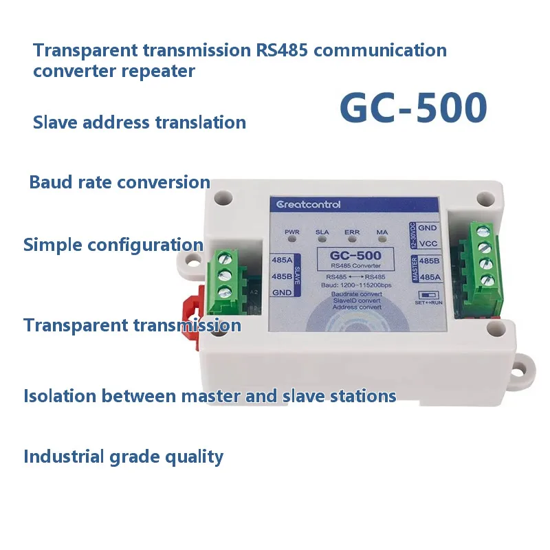 RS485 Communication Converter Slave Station Transfer Address Baud Rate Protocol Conversion Repeater Transparent Transmission