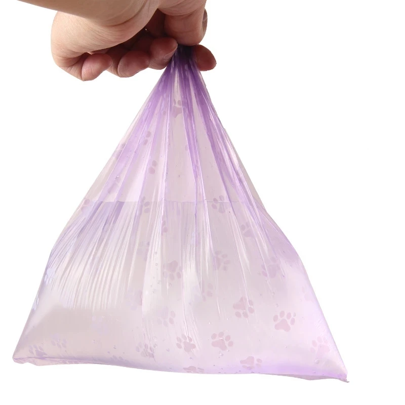 1-7Roll Pet Dog Poop Bags Dispenser Collector Garbage Bag Puppy Cat Pooper Scooper Bag Rolls Outdoor Clean Pets Accessories