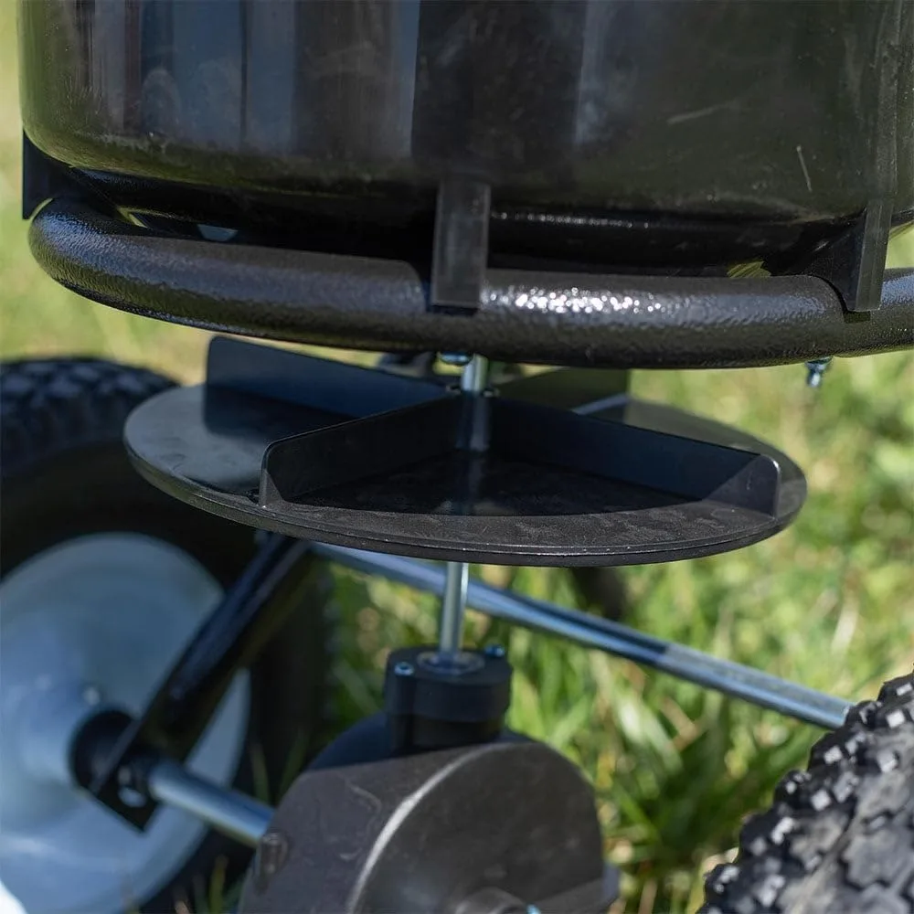 مفرشة بث دفع الأسمدة الاحترافية بوزن 50 رطل، تتوزع من 10 إلى 12 قدمًا، للعناية بالعشب وذوبان الثلج، أداة ساحة