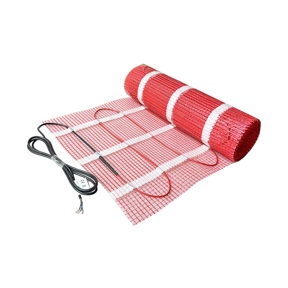 230V 150W/M2 Electric Radiant Underfloor Dual Core Heating Fibreglass Mesh Mat Kit System For Tiles Ceramic Porcelain Stone