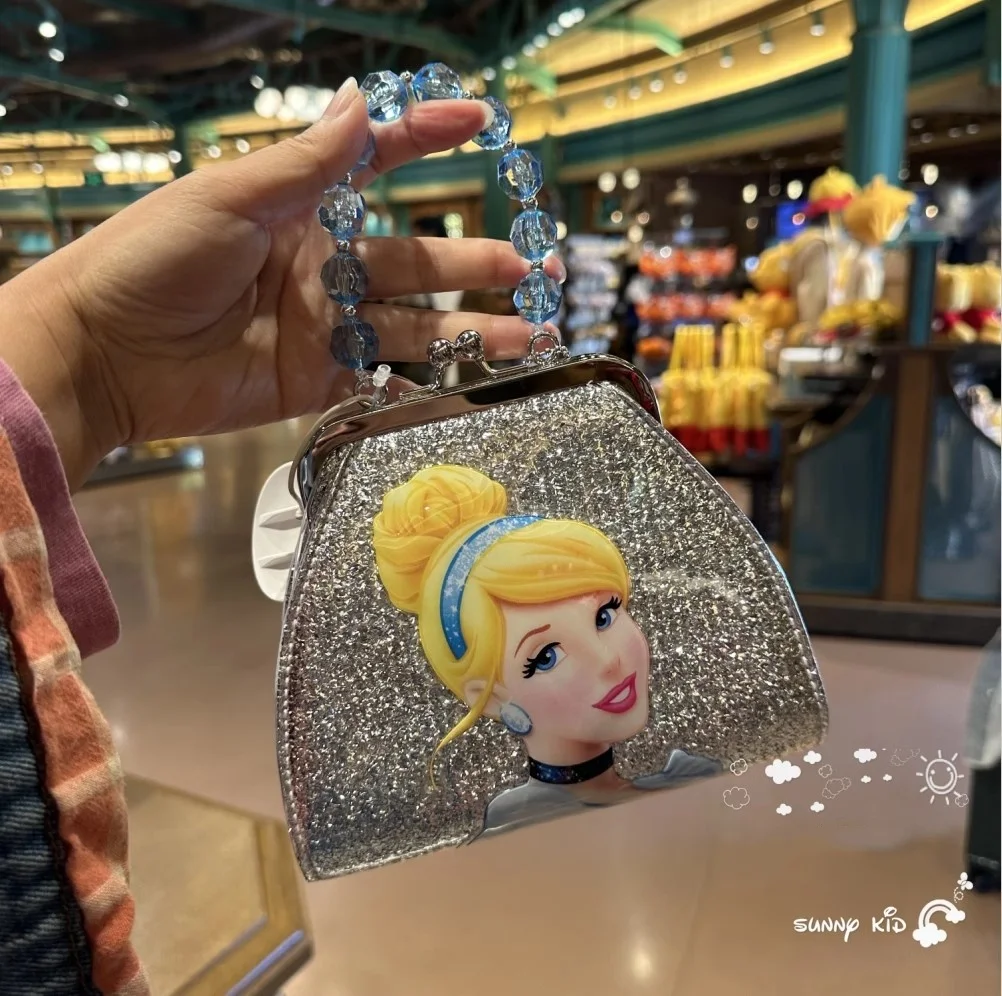 Shanghai Disneyland Frozen Elsa, Little Mermaid, Cinderella Children\'s Princess Handbag Storage Bag