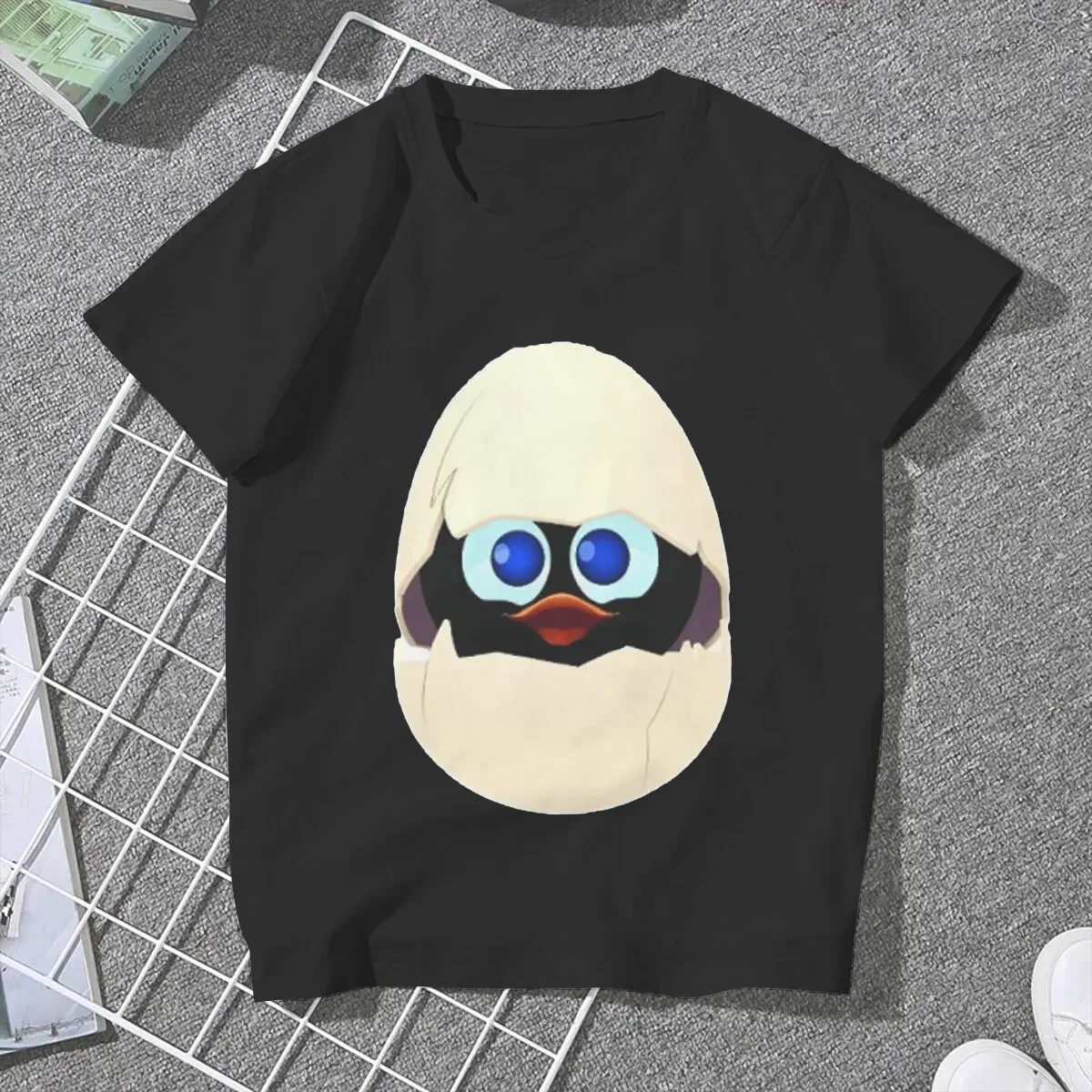 Calimero Anime Egg Unisex T Shirt Grunge Femmes Tees Summer Clothing Harajuku Crewneck TShirt