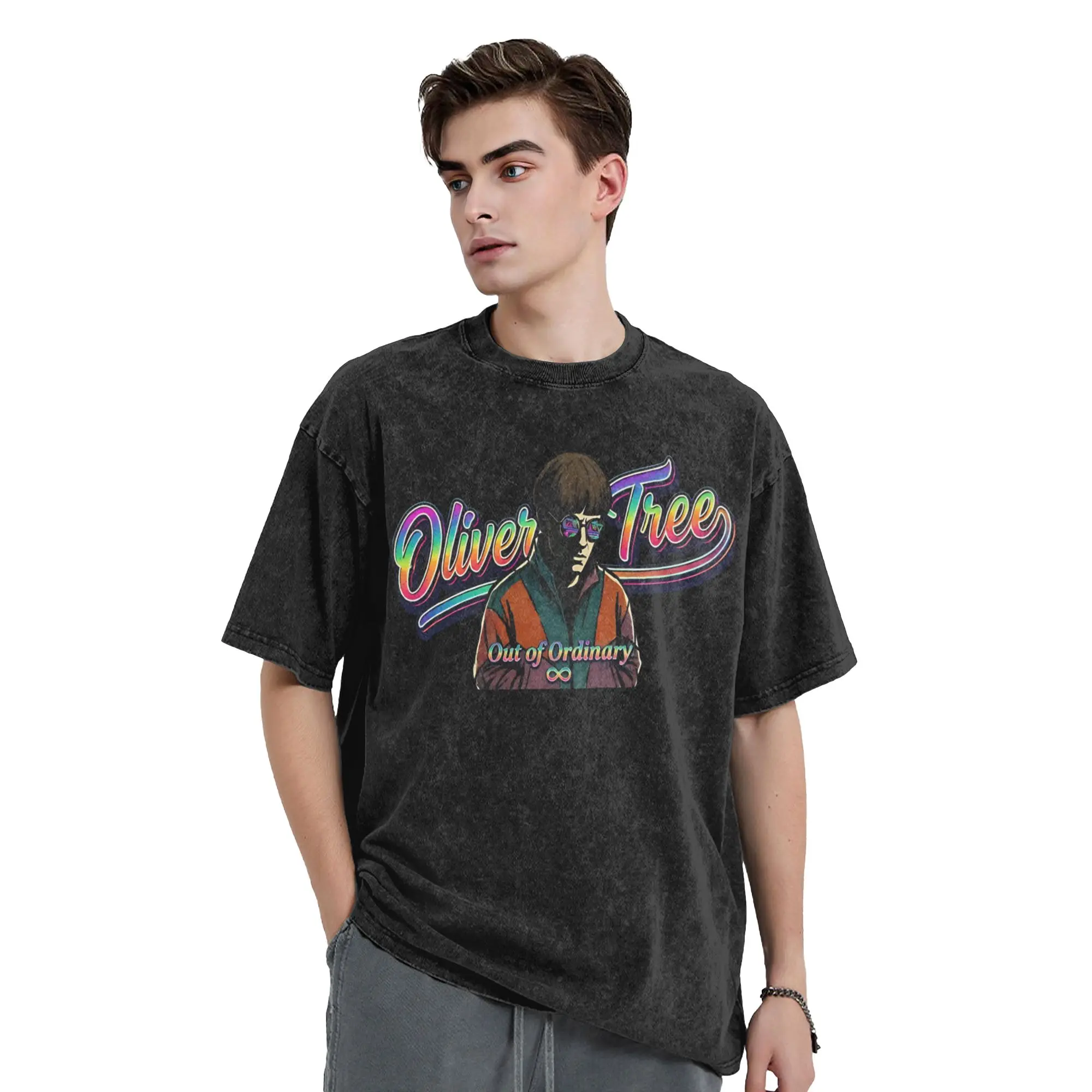 Oliver Tree Rest In Peace 1993 to 2026 Memorial T Shirt Washed Short Sleeve Oversize T-Shirt Tops Streetwear Graphic Tees