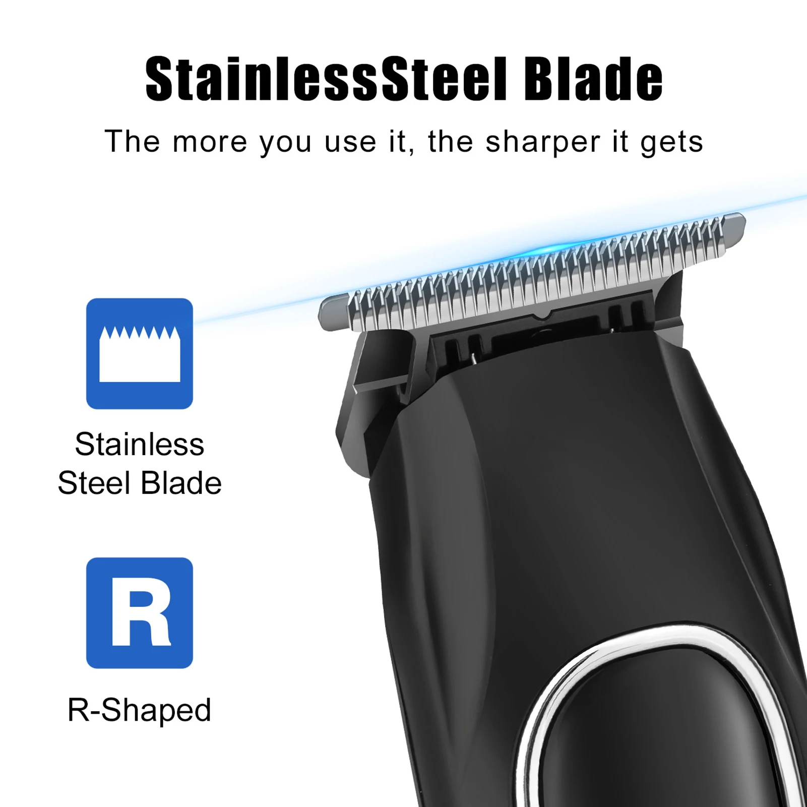 HIENA Haarschneider-Set, 1000–1200 mAh, leistungsstarker kabelloser elektrischer Haarschneider, Haarschneidemaschine für Herren, tragbare Rasierer