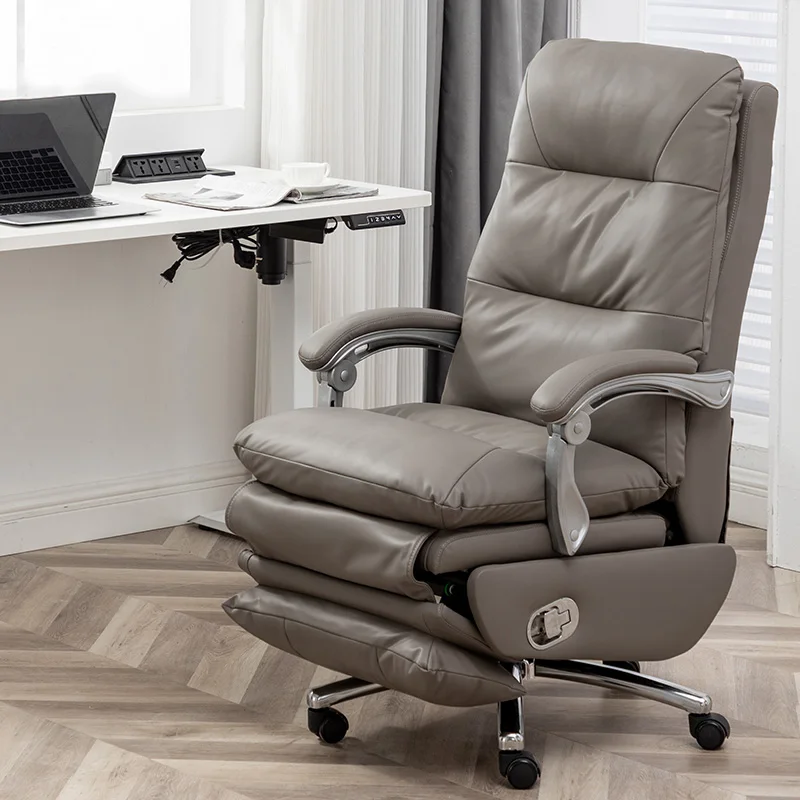 Electric Boss Chair Reclinable leather large class chair Comfortable sedentary home computer chair Business office seat