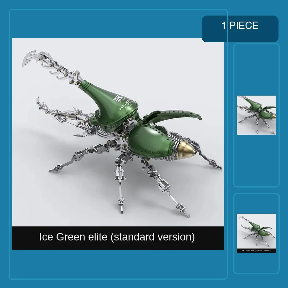 3d Puzzle Beetle Mechanical Insect Metal Assembly Model Kit Steampunk Handmade Diy Assemble Toy Gift