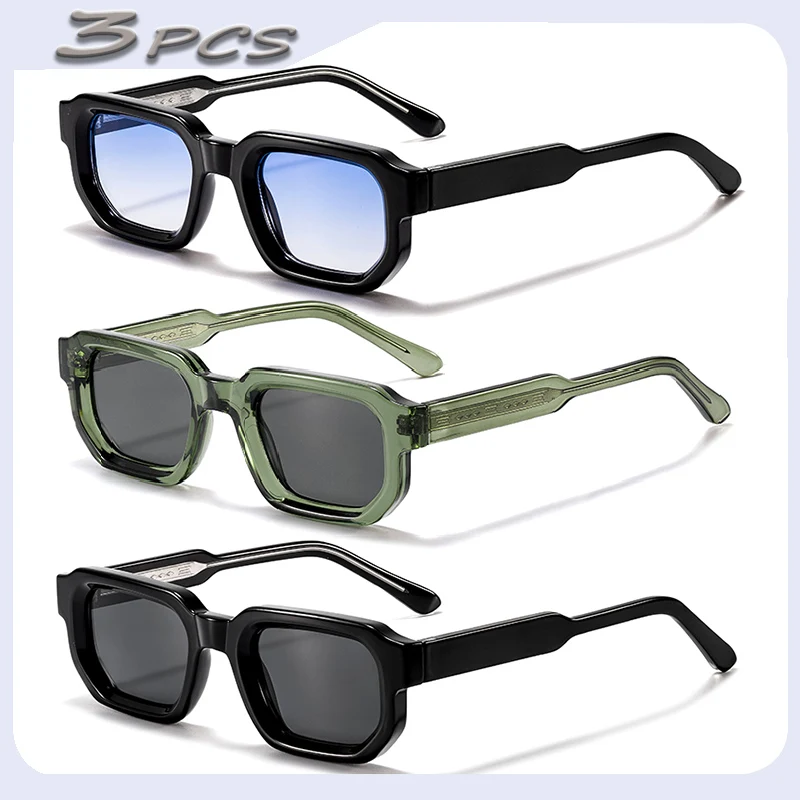 1/2/3 Stück HBK Großhandel Vintage Polygon-Sonnenbrillen für Herren Kleiner Rahmen Verlaufsgläser Sonnenbrillen für Sommer Outdoor Strand Party – Detail 16