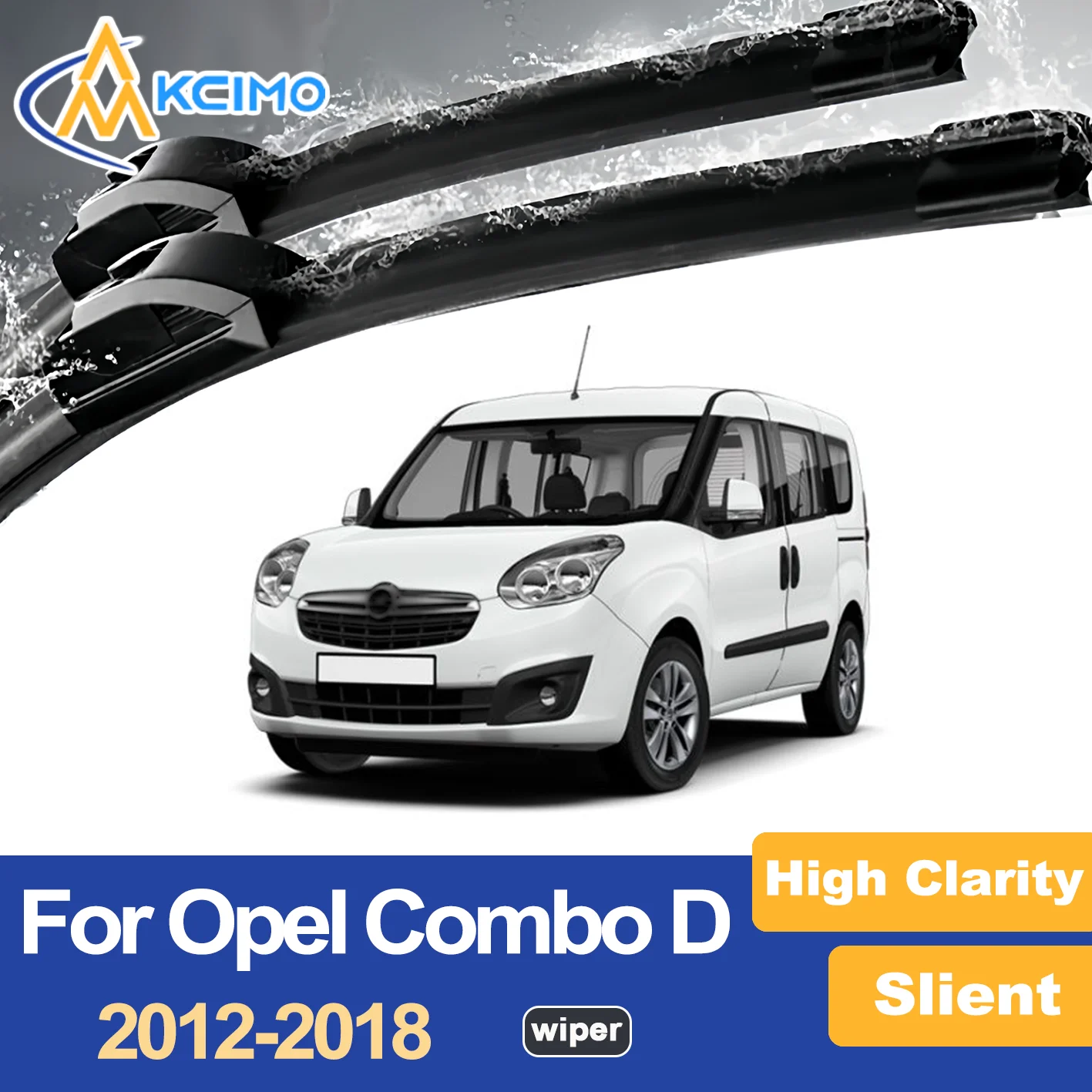 

Premium Wiper Blades for 2012–2018 Opel Combo D Fiat Doblò Vauxhall Combo Ram ProMaster City Streak Free Durable Ideal for Clea