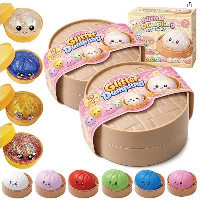 

2026 New Blind Box Bread Stress Relief Toy Cute Smiling Face Simulation Bread Squeeze Toy Collectible Desk Decoration Kids Gift