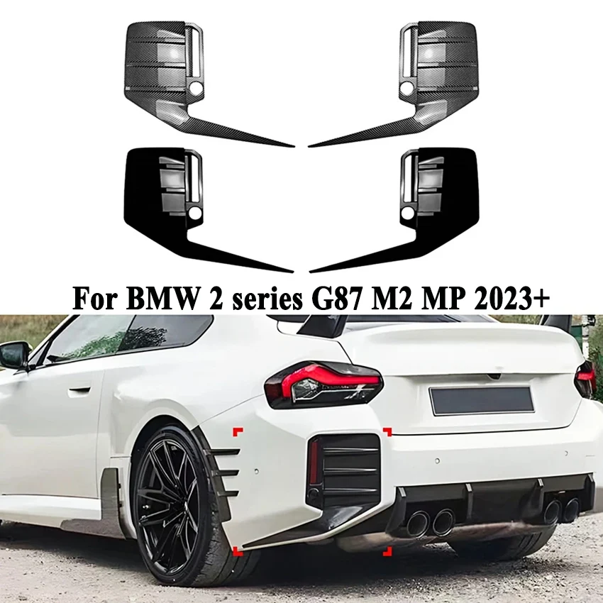 

Car Rear Air Vent Spoiler for BMW 2 Series G87 M2 MP 2023+ Rear Side Wind Knife Splitter Cover Auto Accessories Parts