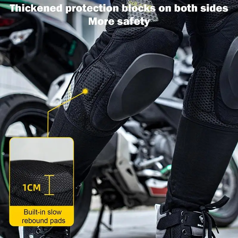 Knee Pads Detachable Knee Guards Mountain Bike Knee Pads With Adjustable Straps Racing Protective Gear Thickened Skating