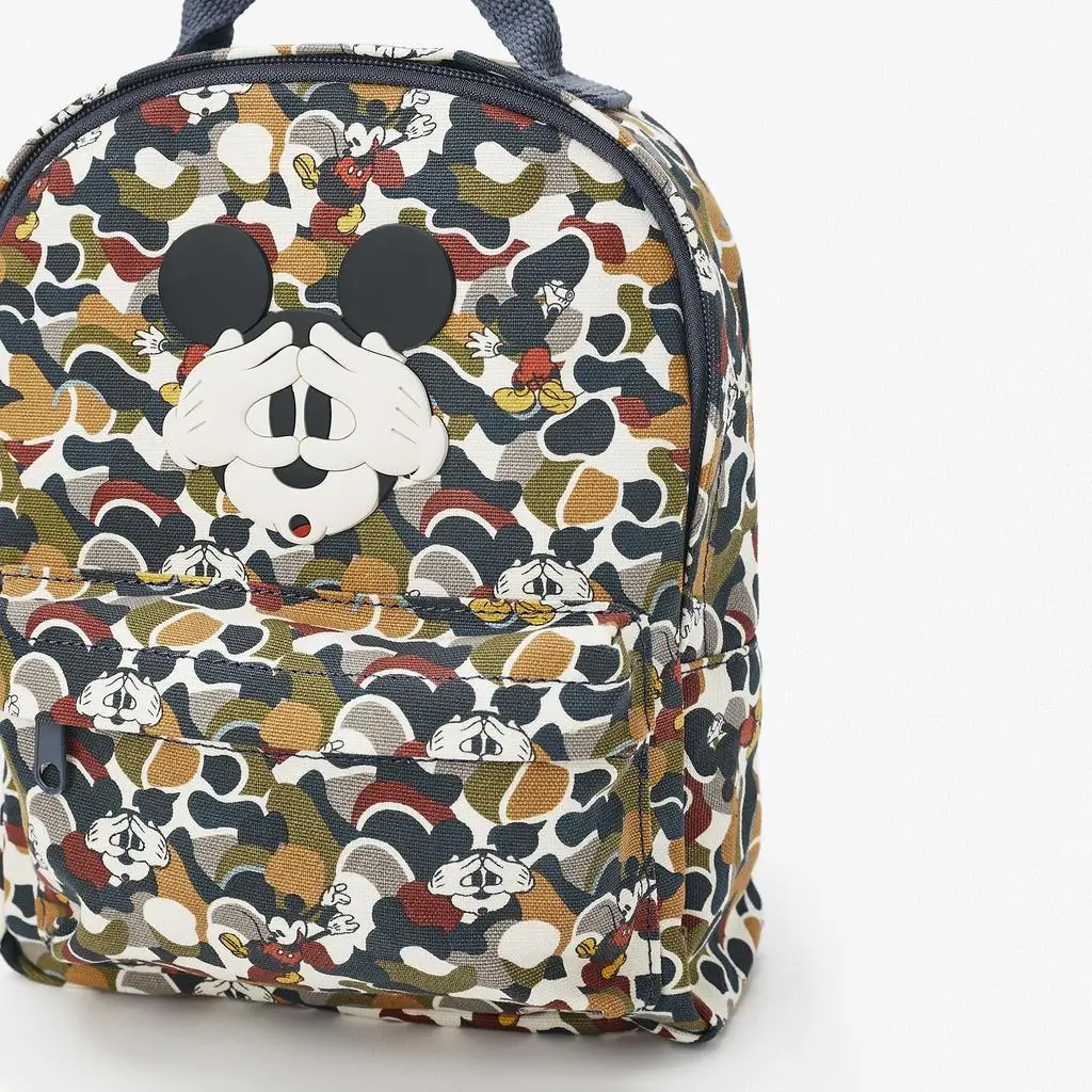 TureMouse-Sac à dos Disney Anime Minnie Mouse, double couche, cartable tridimensionnel pour lycéens, décontracté, nouveau