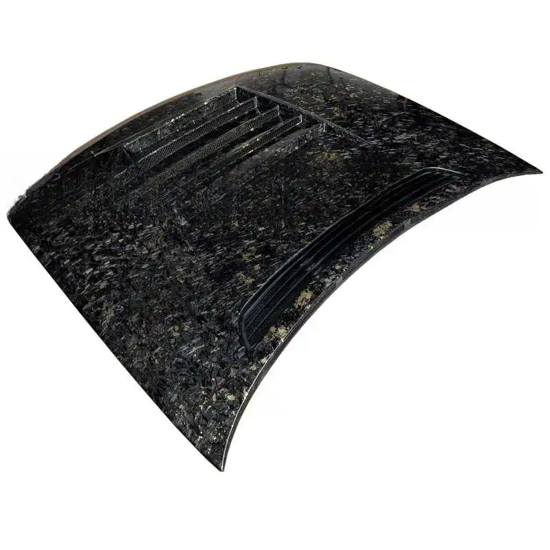 Suitable for Nissan 200SX S15 Silvia Dmax, engine hood with forged texture and gold powder