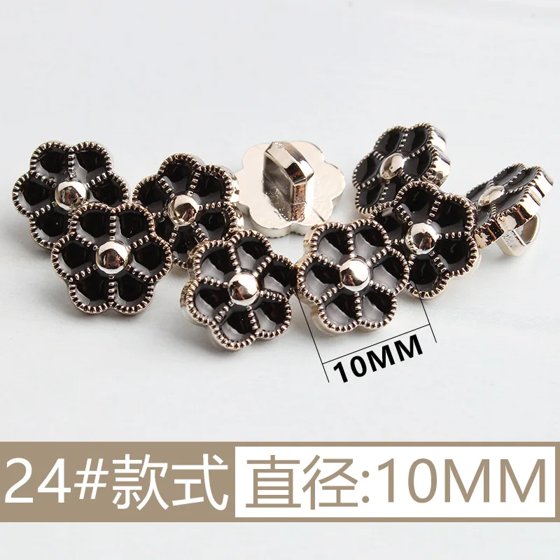 Neu eingetroffene Strass-Perlen-Kunststoffknöpfe für Hemden, Kleidung, Mäntel, Strickjacken, Pullover, 10 Stück/Lot, 10 mm/11 mm, KD912 – Detail 23