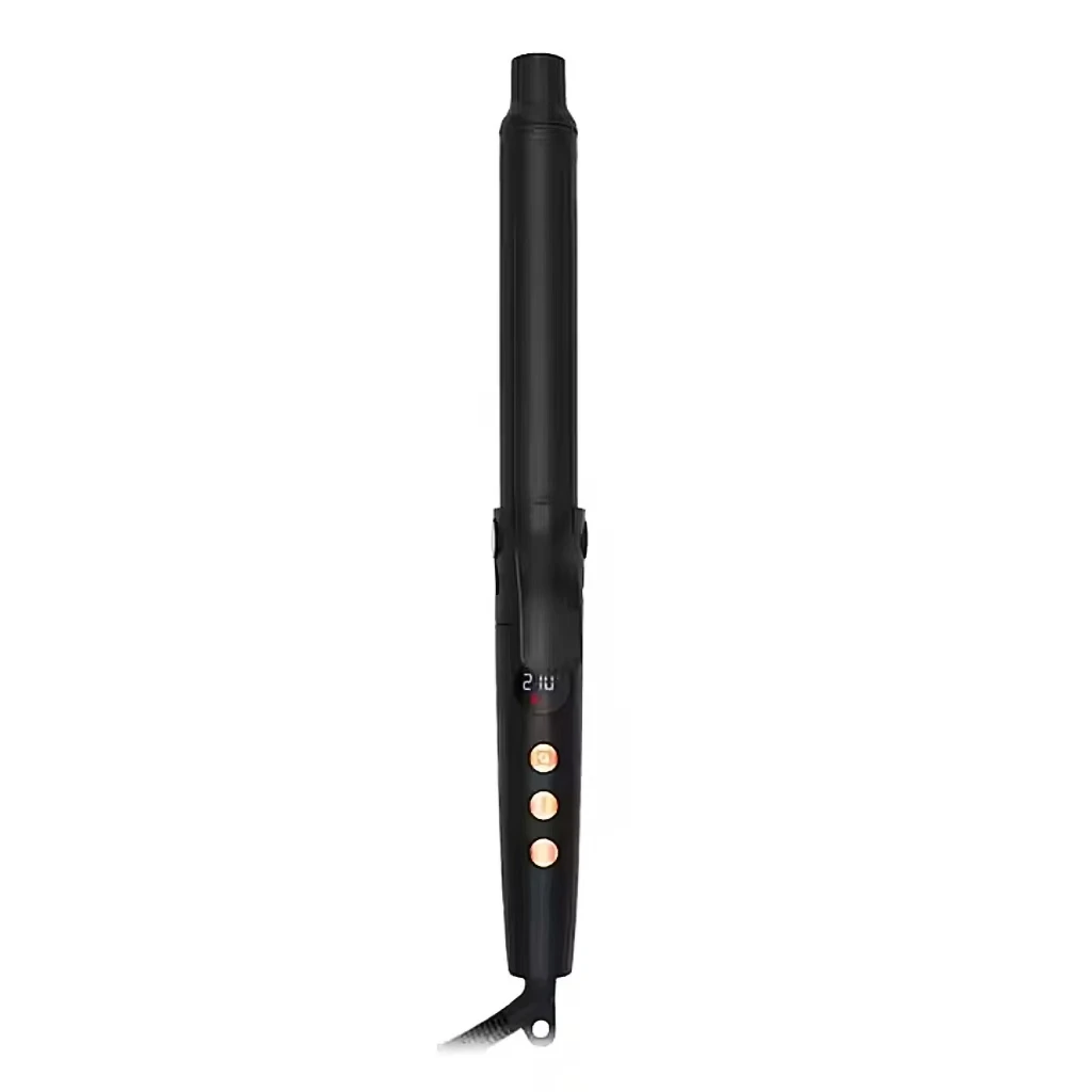 

Luxury 1.25 Inch Titanium Ceramic Hair Curling Iron Smart Timer Professional Wave Curlers Wand LCD Electric for Household Use