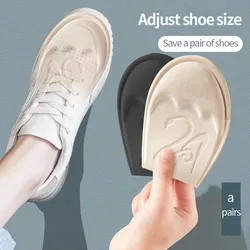 Plantillas antideslizantes para zapatos para hombre y mujer, almohadillas acolchadas para aliviar el dolor en el antepié, talla reducida