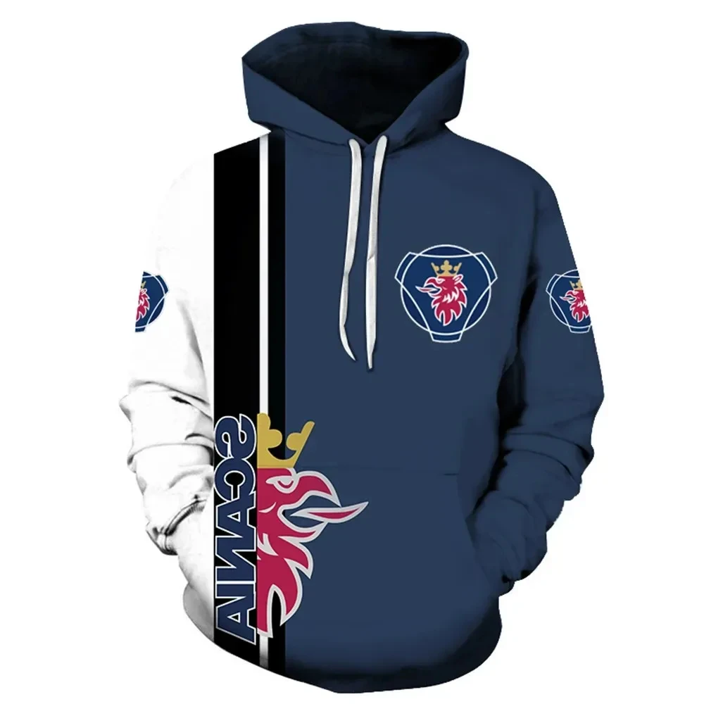 2024 Fashion and High Quality Men's Hooded Sports and Casual Shirt Car Logo Surrounding Harajuku Trend Spring and Autumn