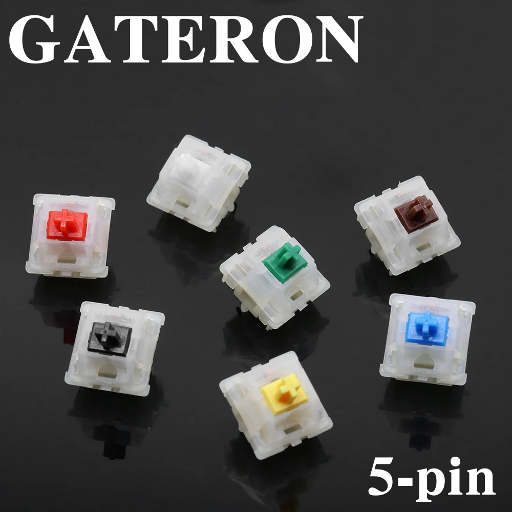 GATERON SMD Switch for Mechanical Keyboard RGB 5pin Linear Clicky Tactile Silent Game Mechanical Keyboard