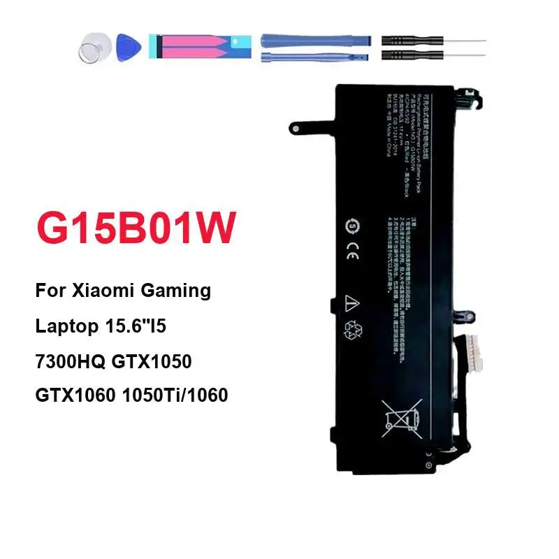 G15B01W For Xiaomi 15.6'' I5 7300HQ GTX1050 GTX1060 1050Ti 1060 171502-A1 3620Mah Environmentally Friendly Laptop Battery