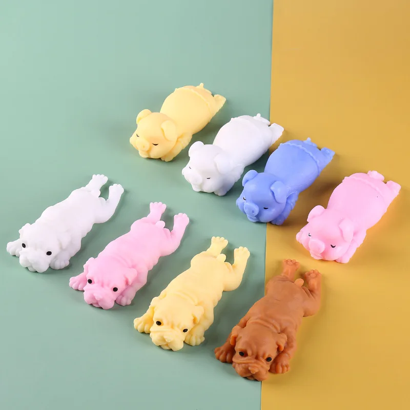 Squishy Dogs Pigs Anime Fidget Toys Puzzle Creative Simulation Decompression Toy AntiStress Party Holiday Gifts For Men Kids