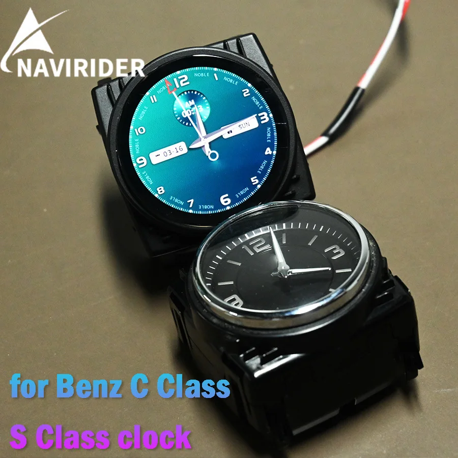 For Mercedes Benz C Class CLS W205 S Class E Class New Stopwatch Smart Clock LCD Car Interior Central Compass Electronic Meter