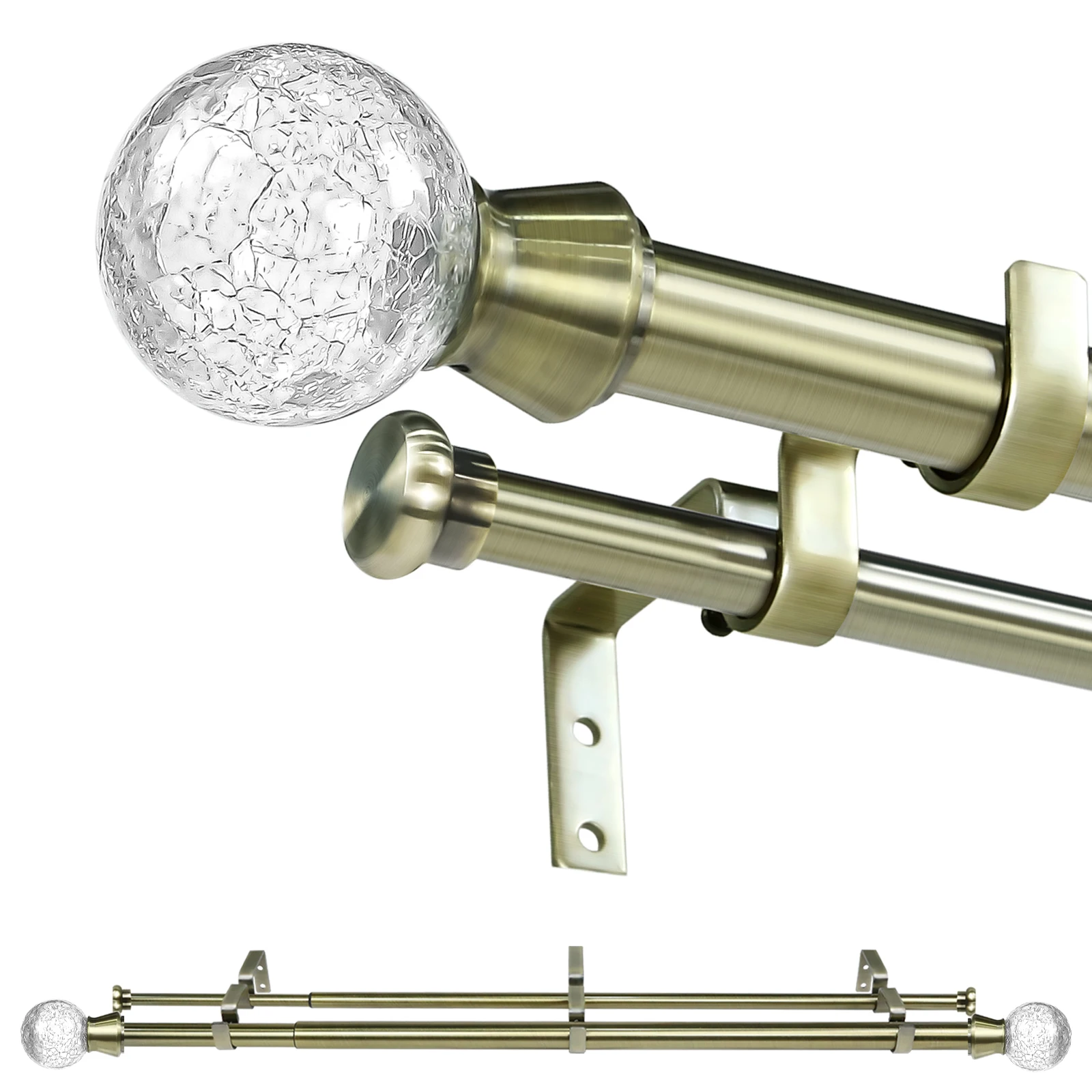 1" Crackle Glass Fi…