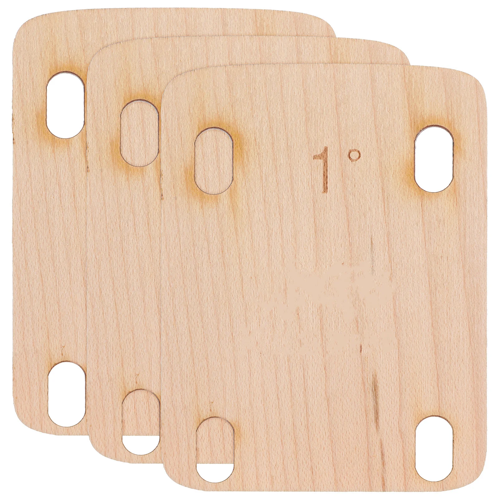 

3 Pcs Guitar Neck Angle Adjustment Shims Pad Bolt-on Replacement Reinforcing Plate