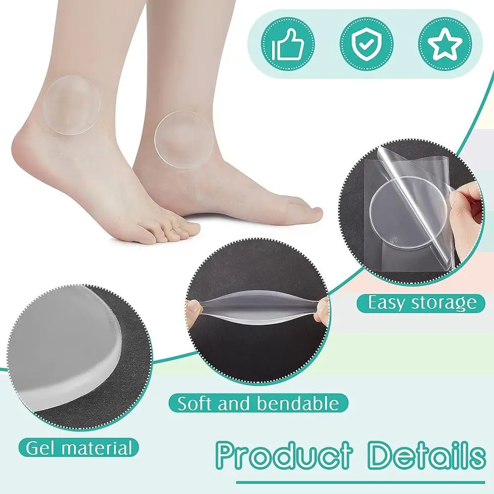 Soft Cushion Pads Ankle Gel Pads Skate Accessories Ice Skating Ankle Protector Brace Unisex Clear Ankle Protection Men