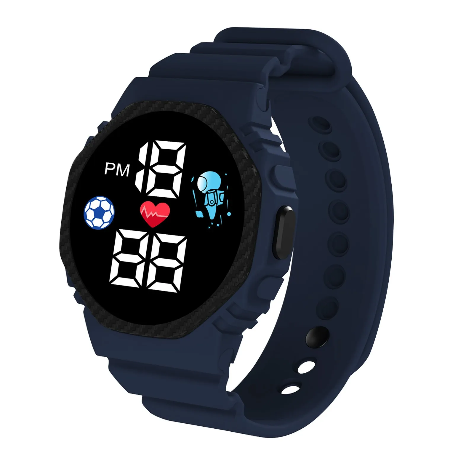 Multi-color Smart Watch For Kids Boy Girl Fashion Sports Bracelet LED Digital Wrist Watches Children's Smartwatch Waterproof