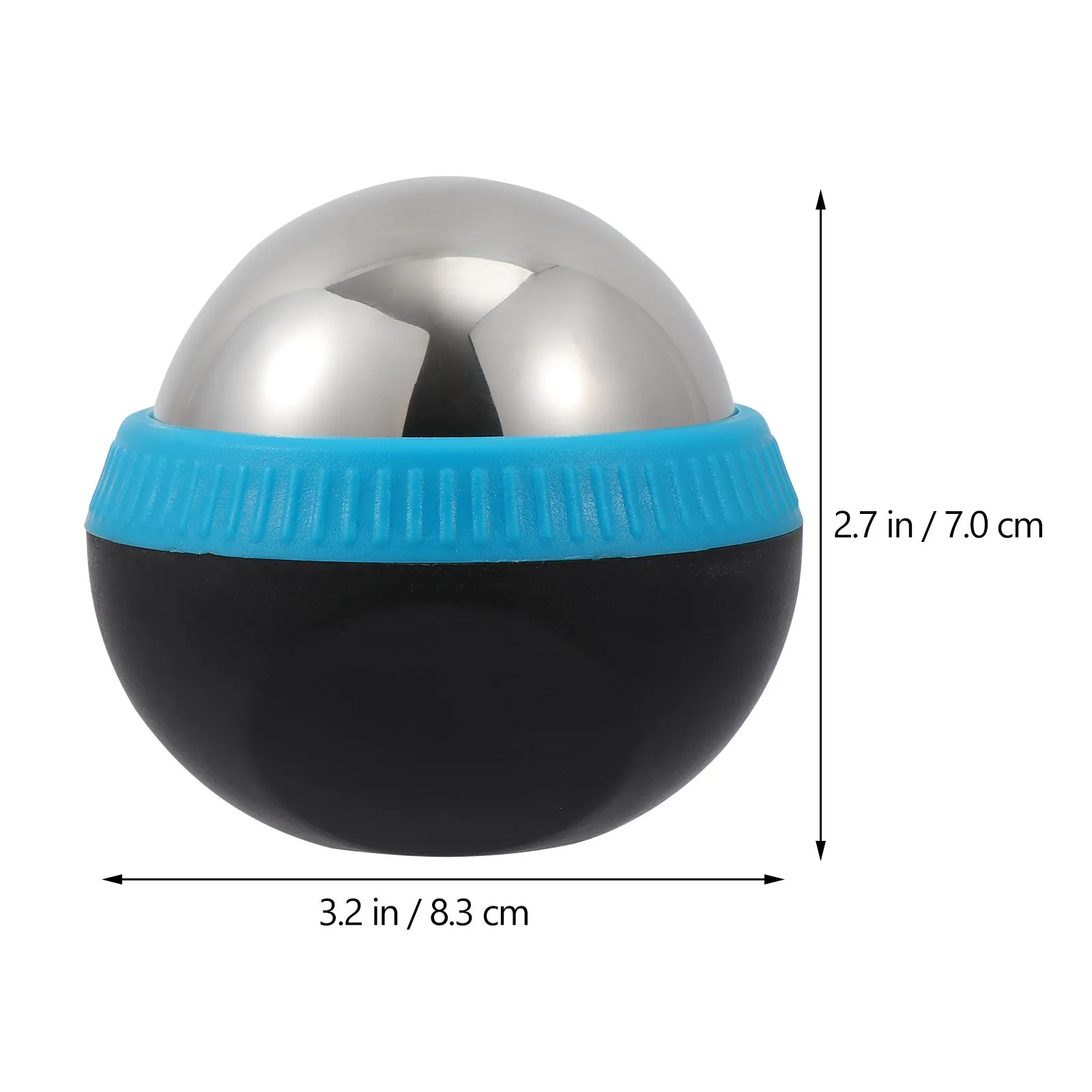 

1pc Stainless Steel Massage Ball Roller Rustproof For Cold Heat Therapy 360° Rotation Muscle Relaxation Tool Fitness Recovery