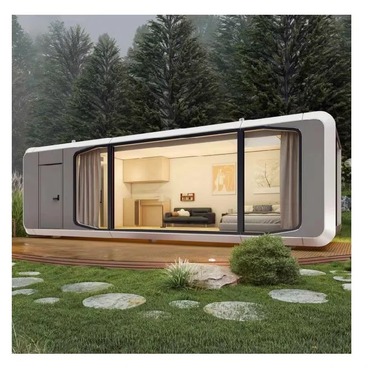 

Cabin 20ft 40ft Outdoor Modern Popular Prefab Tiny House Mobile Working House Office Pod Container House