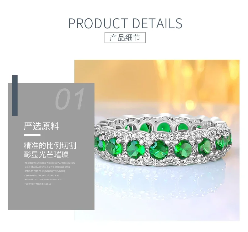 Light Luxury 925 Pure Silver Red Treasure Diamond Ring Set with High Carbon Diamonds, Elegant and Unique Wedding Jewelry image 4