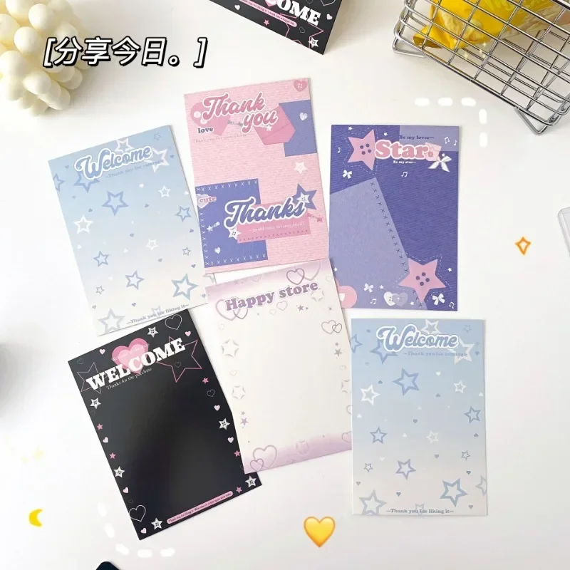 5pcs 10Pcs Korean Ins Style Frame Back Card For Kpop Photocard 3 Inch Photo Background Paper Card DIY Packaging Decor Card