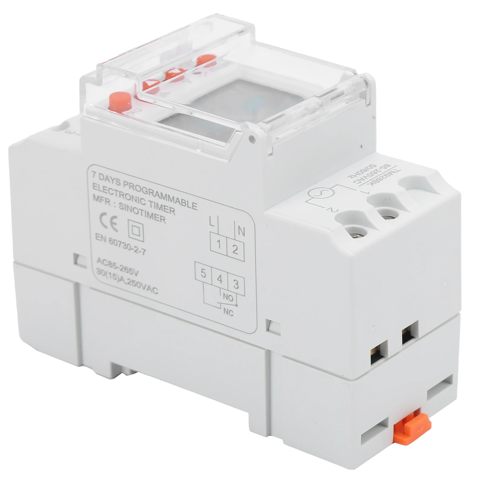 LCD Backlight Timer Switch Timer Switch 24hrs Digital Analogue Programmable LCD Backlight Din Rail TM928BK 30A
