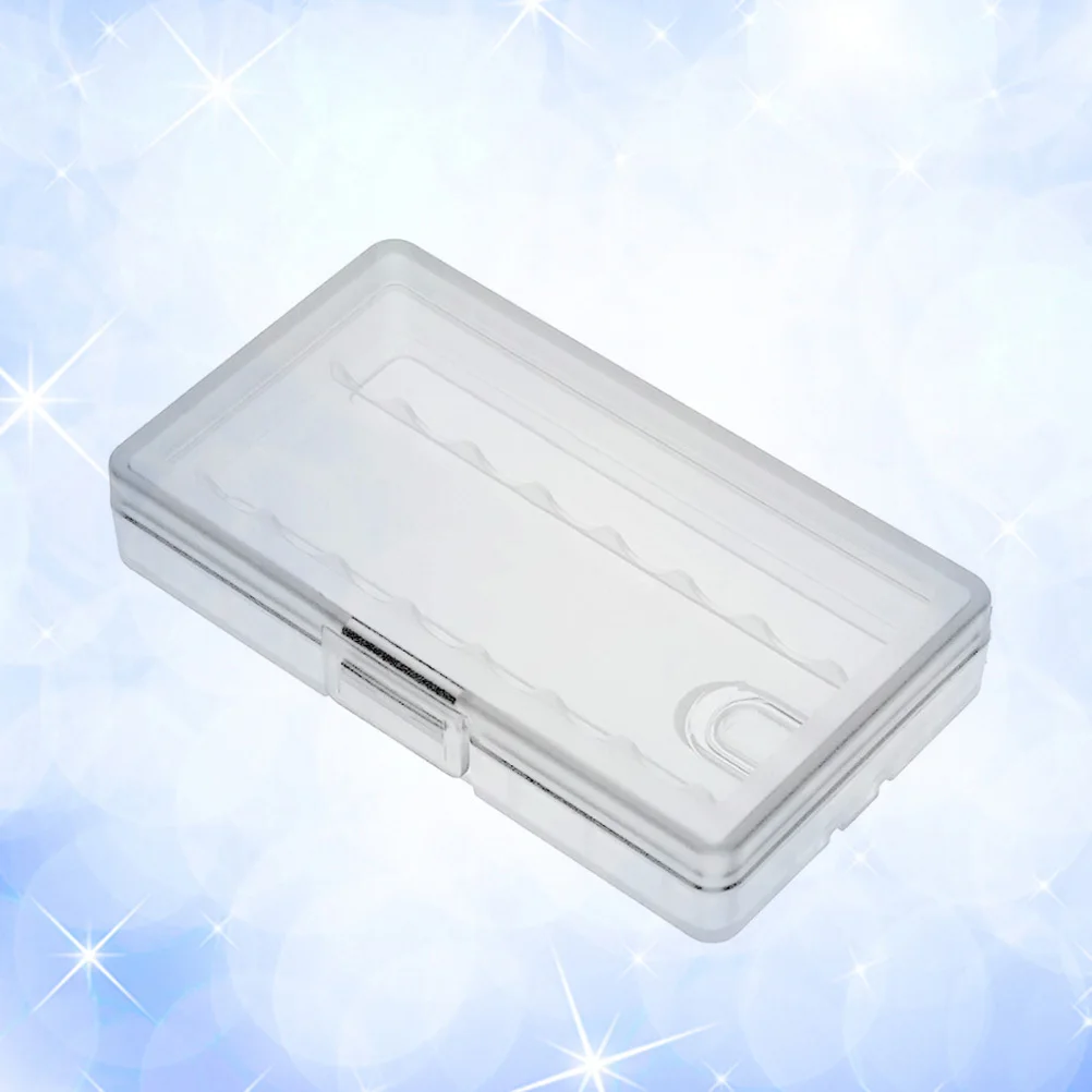 

Storage Box Transparent PP Plastic Small Convenient Design Hold 1-8 Aa Batteries Secure Groove Anti-Slide Case