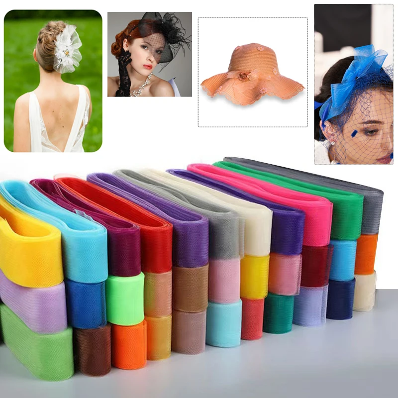 

50 ярдов жесткая коса из конского волоса шириной 2-16 см для полиэстера, шитья свадебного платья, аксессуары для танцевального торжественного платья, цвета